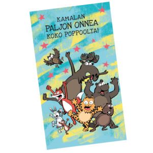 Kamala Luonto - taitettava kortti "Kamalan paljon onnea"